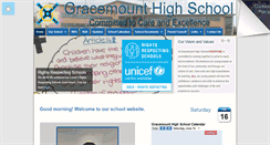 Desktop Screenshot of gracemounthighschool.co.uk