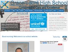 Tablet Screenshot of gracemounthighschool.co.uk